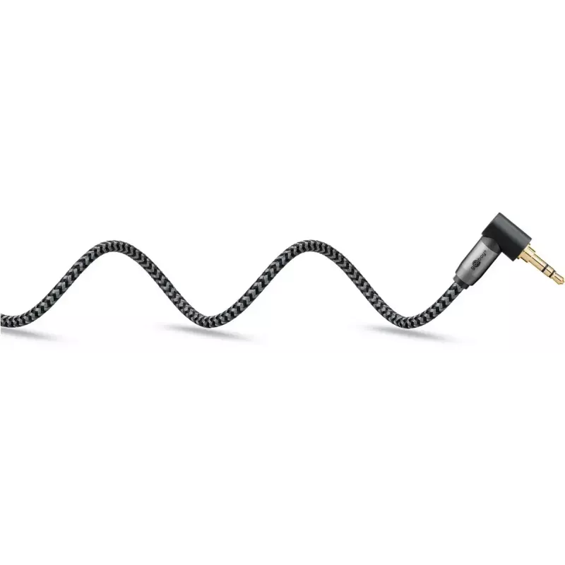 Audiokabel Goobay (WENTRONIC) 3,5 mm Klinke – 3,5 mm Klinke, 3 m, Kupfer, vergoldete Kontakte, magnetisch geschirmt