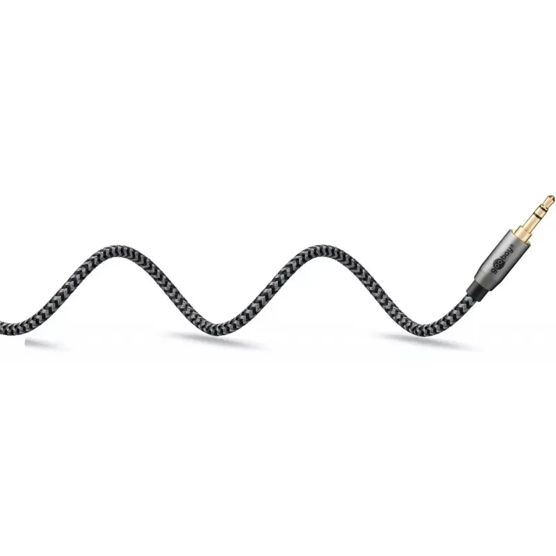 Audiokabel Goobay / WENTRONIC 3,5 mm Klinke – 3,5 mm Klinke, 5 m, Kupfer, vergoldete Kontakte, magnetisch geschirmt