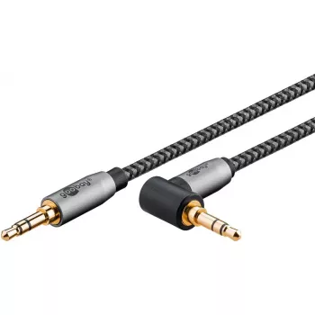 Audiokabel Goobay / WENTRONIC 3,5 mm Klinke – 3,5 mm Klinke, 5 m, Kupfer, vergoldete Kontakte, magnetisch geschirmt