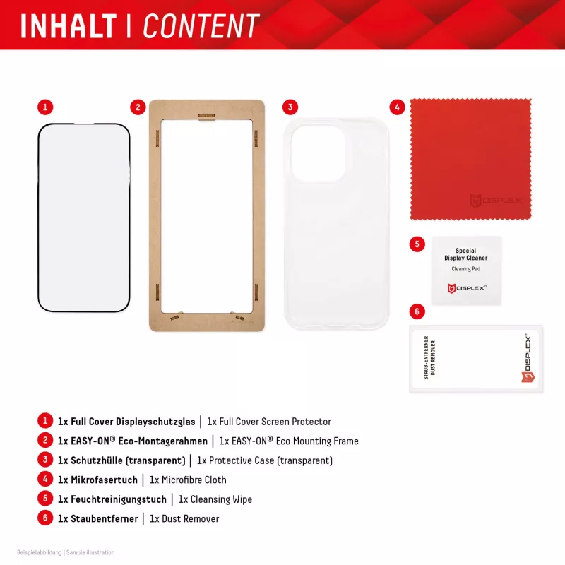 Displex Displayschutzfolie + Hülle für Samsung Galaxy S24 Ultra, Eco-Montagerahmen, Vollabdeckung
