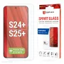 Displex Smart Glass (9H) für Samsung Galaxy S24+/S25+, Montageaufkleber, unzerbrechlich