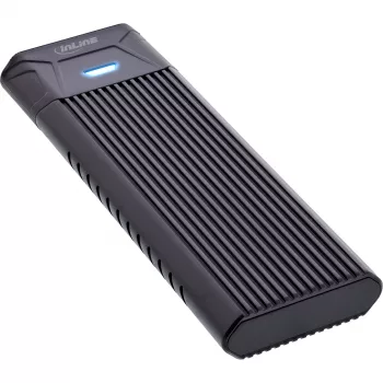 InLine USB3.2 Gen.2 USB-C zu M.2 SSD (PCIe NVMe & SATA) Gehäuse
