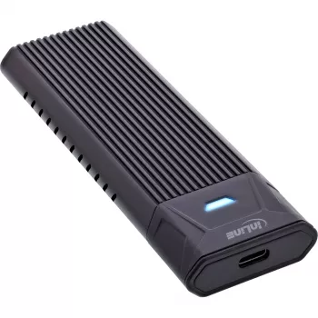 InLine USB3.2 Gen.2 USB-C zu M.2 SSD (PCIe NVMe & SATA) Gehäuse