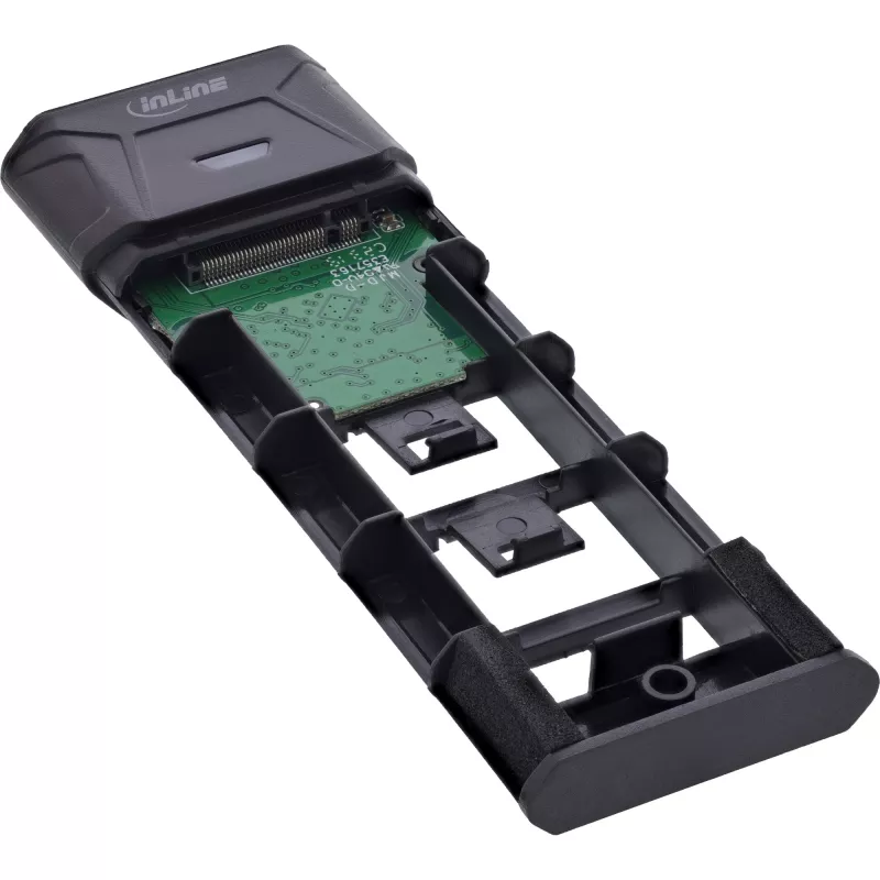 InLine USB3.2 Gen.2 USB-C zu M.2 SSD (PCIe NVMe & SATA) Gehäuse