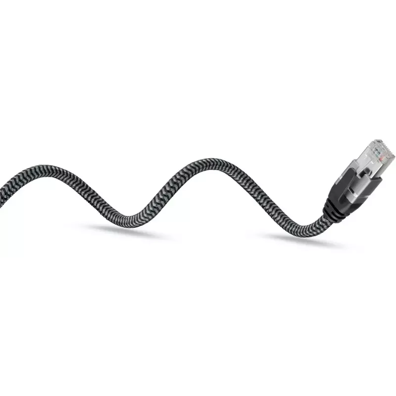 Goobay Kabeladapter USB A RJ-45 15m Schwarz Silber