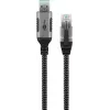 Goobay Kabeladapter USB A RJ-45 15m Schwarz Silber