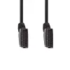 Nedis CVGL31001BK15 SCART-Kabel 1,5 m SCART (10-polig) Schwarz