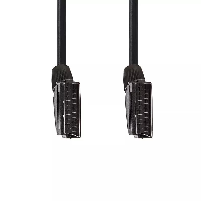 Nedis CVGL31001BK15 SCART-Kabel 1,5 m SCART (10-polig) Schwarz