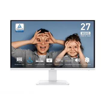 MSI Pro MP273QWDE E2 Computer Monitor 68,6 cm (27 Zoll) 2560 x 1440 Pixel Wide Quad HD LCD Weiß