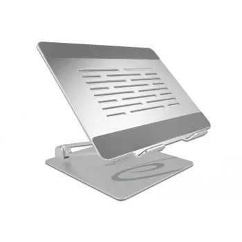 Laptop-Ständer DeLOCK 18414 verstellbar Aluminium Breite 280 mm Tiefe 230 mm Höhe 40 mm