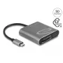 Kartenleser DeLOCK 91000 USB 3.2 Gen 2 Type-C Grau CFexpress SD