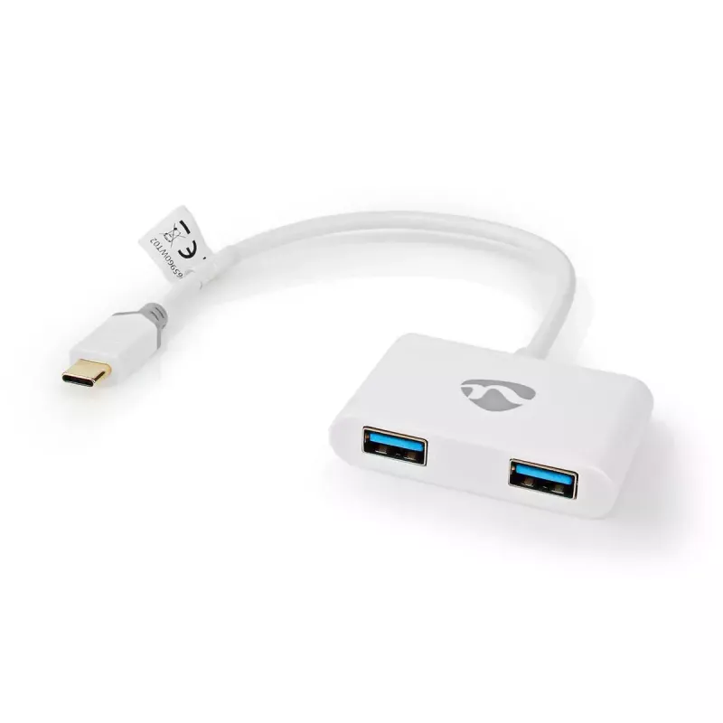 Schnittstellen-Hub Nedis CCBW65960WT02 Weiß 0,2 m Kabel