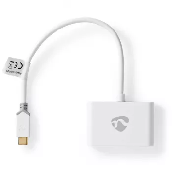 Schnittstellen-Hub Nedis CCBW65960WT02 Weiß 0,2 m Kabel