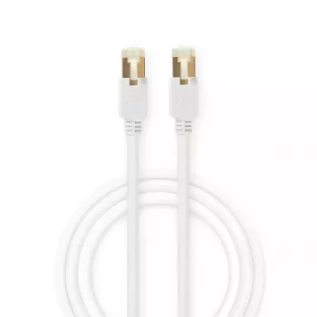 Netzwerkkabel Nedis CCGB85221WT100 RJ-45 Cat6 10 m Weiß