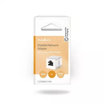 Nedis CCGB89011ME Kabelverbinder RJ45 Metall Buchse/Buchse