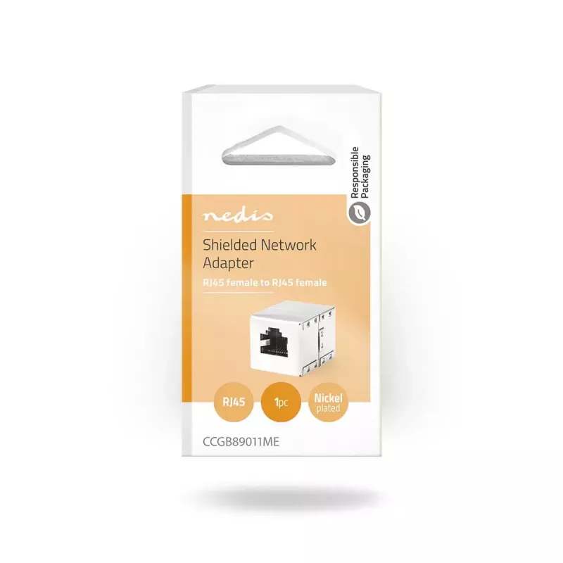 Nedis CCGB89011ME Kabelverbinder RJ45 Metall Buchse/Buchse
