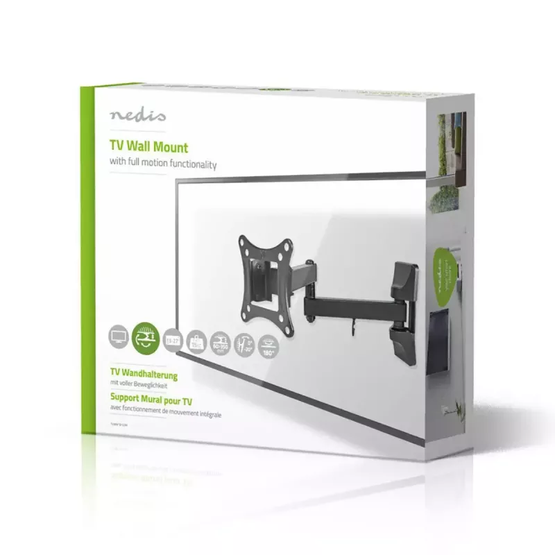 TV-Halterung Nedis TVWM1510BK 68,6 cm 27 Zoll Schwarz 15 kg