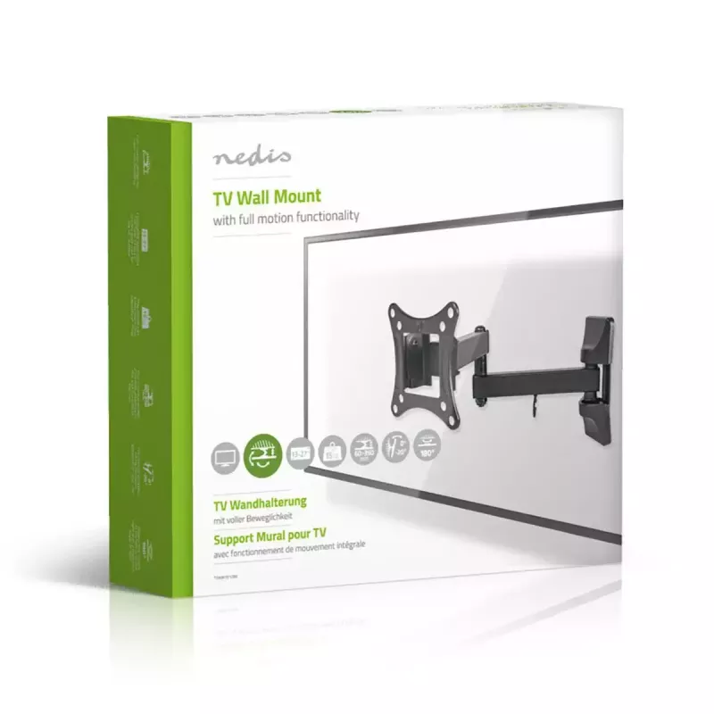 TV-Halterung Nedis TVWM1510BK 68,6 cm 27 Zoll Schwarz 15 kg