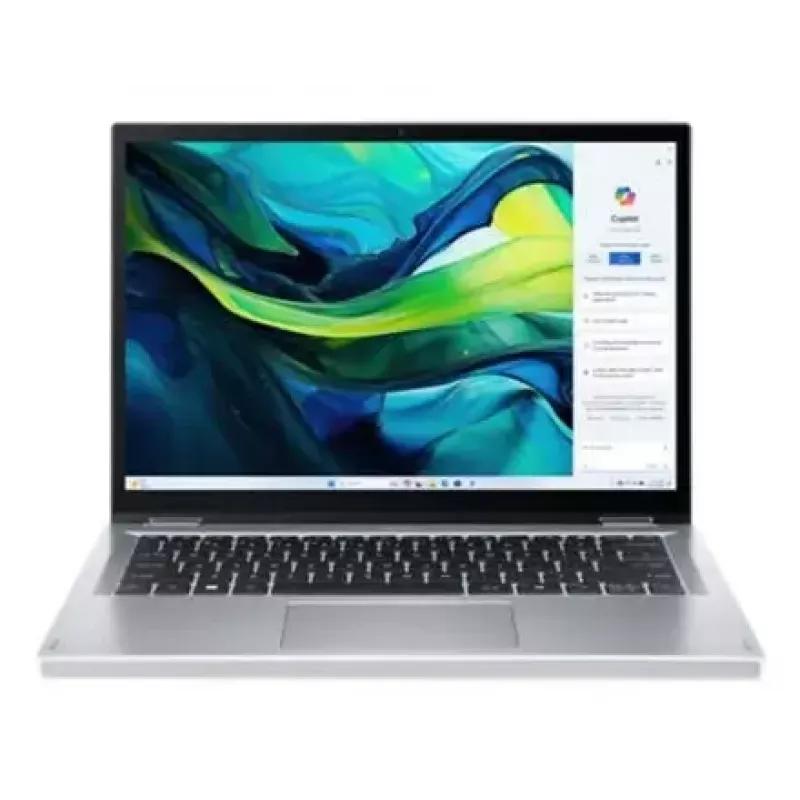 Convertible Laptop Acer Aspire Go Spin 14 AGSP14-31PT-36R6 — 14 Zoll WUXGA Touch, Intel Core 3 N355 1,9 GHz, 16 GB LPDDR5, 512 GB SSD, Windows 11 Home, Silber