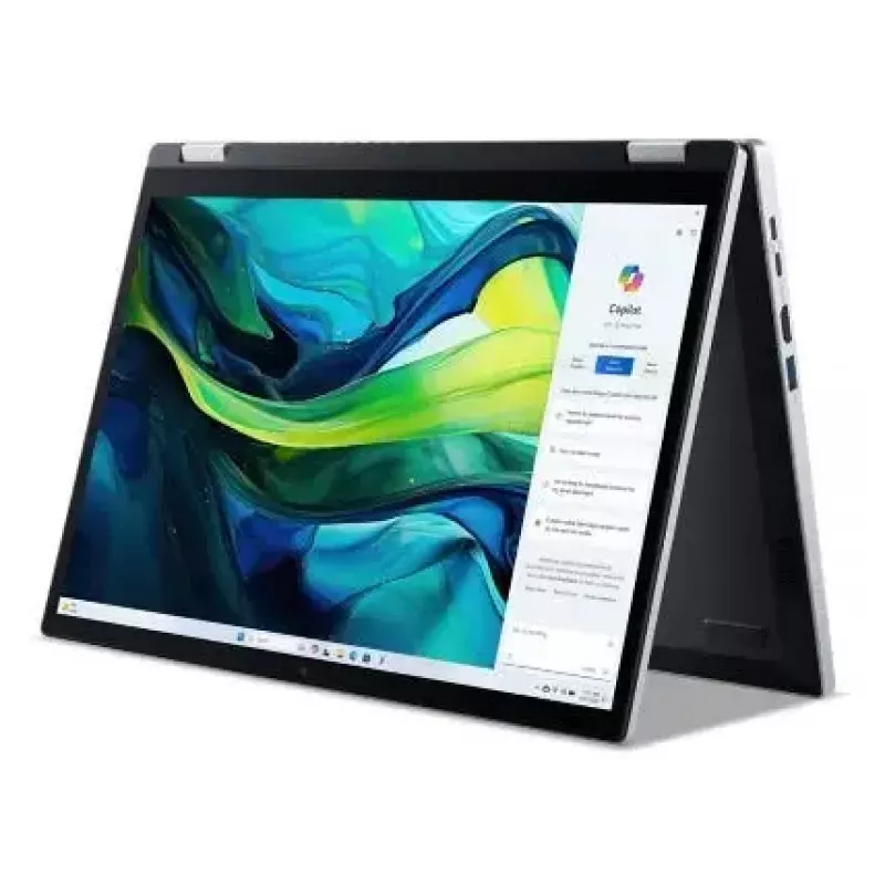 Convertible Laptop Acer Aspire Go Spin 14 AGSP14-31PT-36R6 — 14 Zoll WUXGA Touch, Intel Core 3 N355 1,9 GHz, 16 GB LPDDR5, 512 GB SSD, Windows 11 Home, Silber
