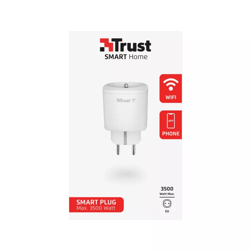 Smart-Steckdose Trust 71289 3000 W Weiß Innenbereich Kabellos Wi-Fi