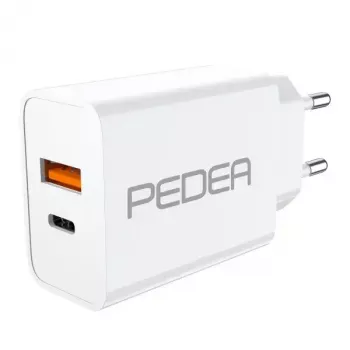 Ladegerät für Mobilgeräte PEDEA 60040100 Universal Weiß AC Schnellladung Innenbereich