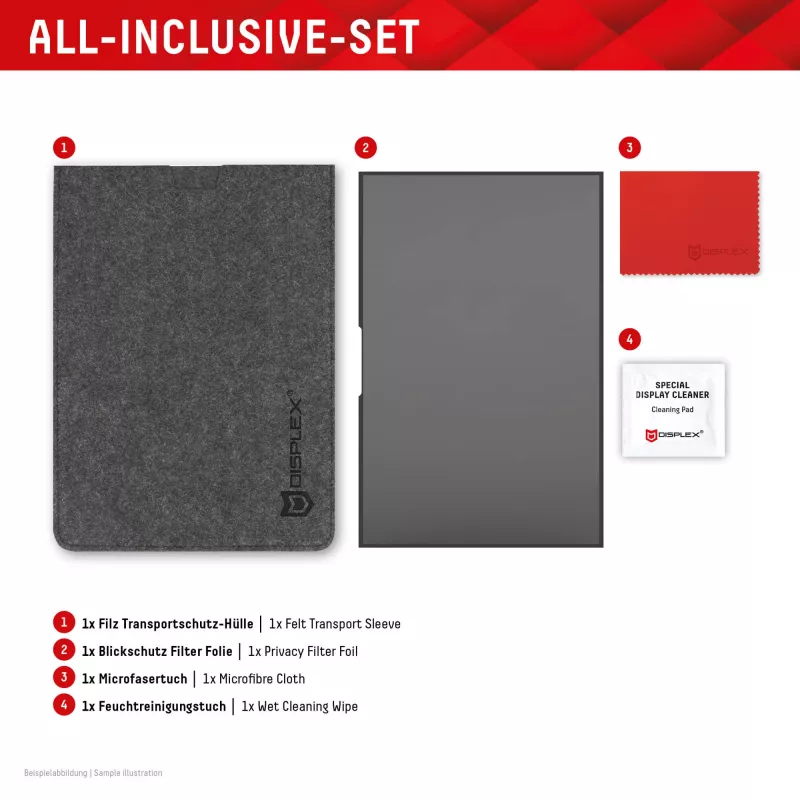 Displex PRIVACY SAFE entfernbarer 2-Wege-Sichtschutzfilter für Laptop/Notebook (randlos/frameless) 13,3 inch (16:9)