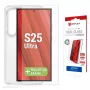 Displex Displayschutzfolie + Hülle für Samsung Galaxy S25 Ultra, Eco-Montagerahmen, kratzfest