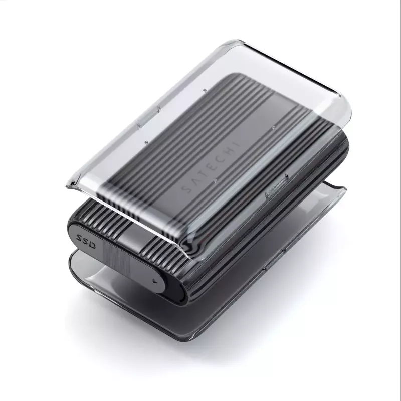 SSD-Gehäuse Satechi USB4 NVMe SSD Pro 4 TB 40 Gbit/s Grau Transparent