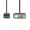 Videokabel-Adapter Nedis CCGL37200BK20 2 m DisplayPort auf DVI-D Schwarz