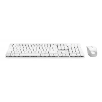 Trust Ody II Tastatur Maus included Home/Office RF Wireless German White