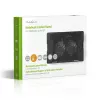 Laptop-Kühlpad Nedis NBCR200BK 2 Lüfter 14 cm Schwarz