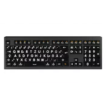 Logickeyboard LKB-LPWB-A2M-DE Tastatur Universal USB QWERTZ Deutsch Schwarz