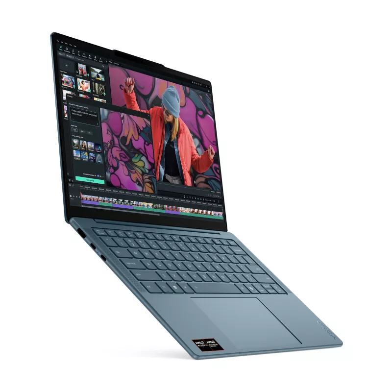 Lenovo Yoga Slim 7 14AKP10 Copilot+ PC AMD Ryzen™ AI 7 350 Laptop 35,6 cm (14 Zoll) 2.8K 16 GB LPDDR5-SDRAM 512 GB SSD Wi-Fi 7 (802.11be) Windows 11 Home Teal