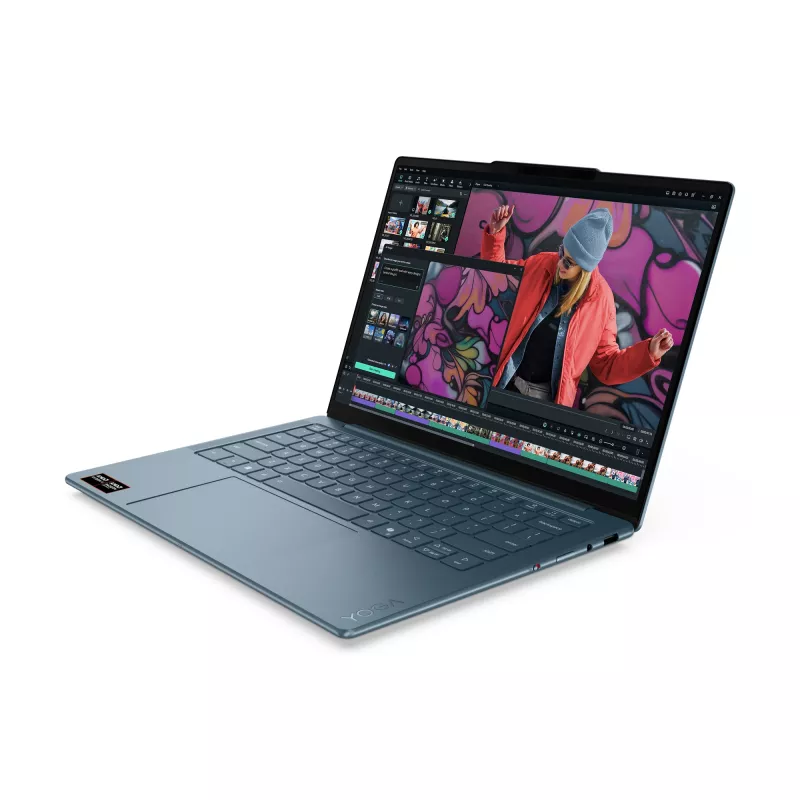 Lenovo Yoga Slim 7 14AKP10 Copilot+ PC AMD Ryzen™ AI 7 350 Laptop 35,6 cm (14 Zoll) 2.8K 16 GB LPDDR5-SDRAM 512 GB SSD Wi-Fi 7 (802.11be) Windows 11 Home Teal