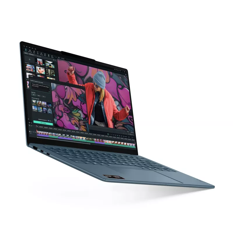 Lenovo Yoga Slim 7 14AKP10 Copilot+ PC AMD Ryzen™ AI 7 350 Laptop 35,6 cm (14 Zoll) 2.8K 16 GB LPDDR5-SDRAM 512 GB SSD Wi-Fi 7 (802.11be) Windows 11 Home Teal
