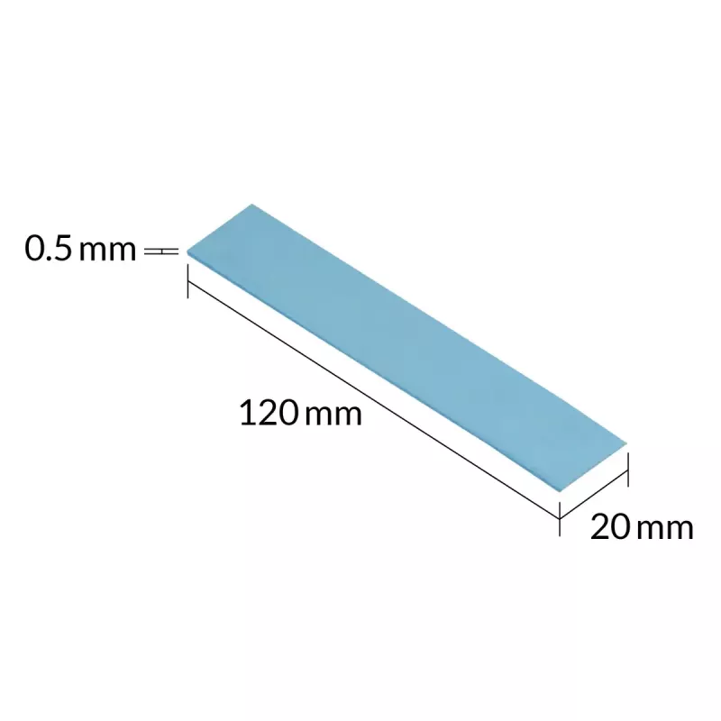 ARCTIC TP-3 Premium-Performance-Wärmeleitpad 120 x 20 mm, 0,5 mm