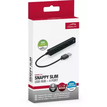 Hub SPEEDLINK SNAPPY schlank 480 Mbit/s Schwarz