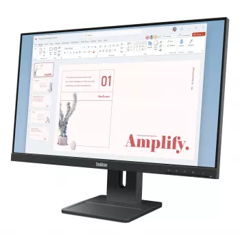 Lenovo ThinkVision E24-40 Monitor, 60,5 cm (23,8 Zoll), 1920 x 1080 Pixel, Full HD, LCD, 6 ms, Schwarz