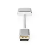 Nedis CCTB37250AL02 Videoadapterkabel 0,2 m DisplayPort DVI-D Silber