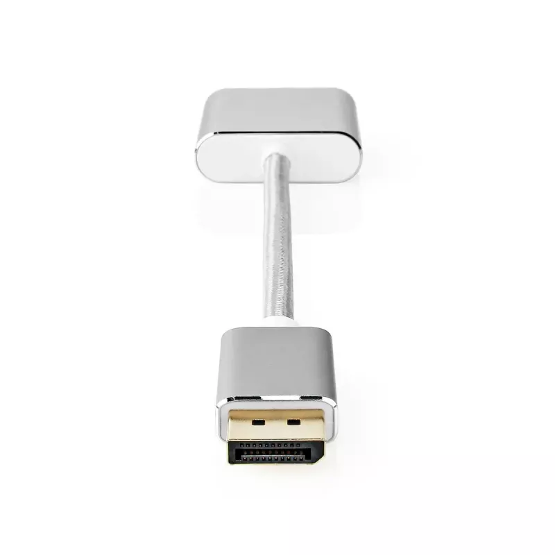 Nedis CCTB37250AL02 Videoadapterkabel 0,2 m DisplayPort DVI-D Silber