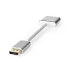 Nedis CCTB37250AL02 Videoadapterkabel 0,2 m DisplayPort DVI-D Silber