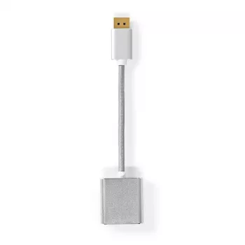 Nedis CCTB37250AL02 Videoadapterkabel 0,2 m DisplayPort DVI-D Silber