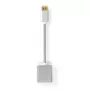 Nedis CCTB37250AL02 Videoadapterkabel 0,2 m DisplayPort DVI-D Silber