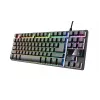 Trust GXT 794 Tastatur Maus enthalten Gaming USB QWERTZ Deutsch Schwarz