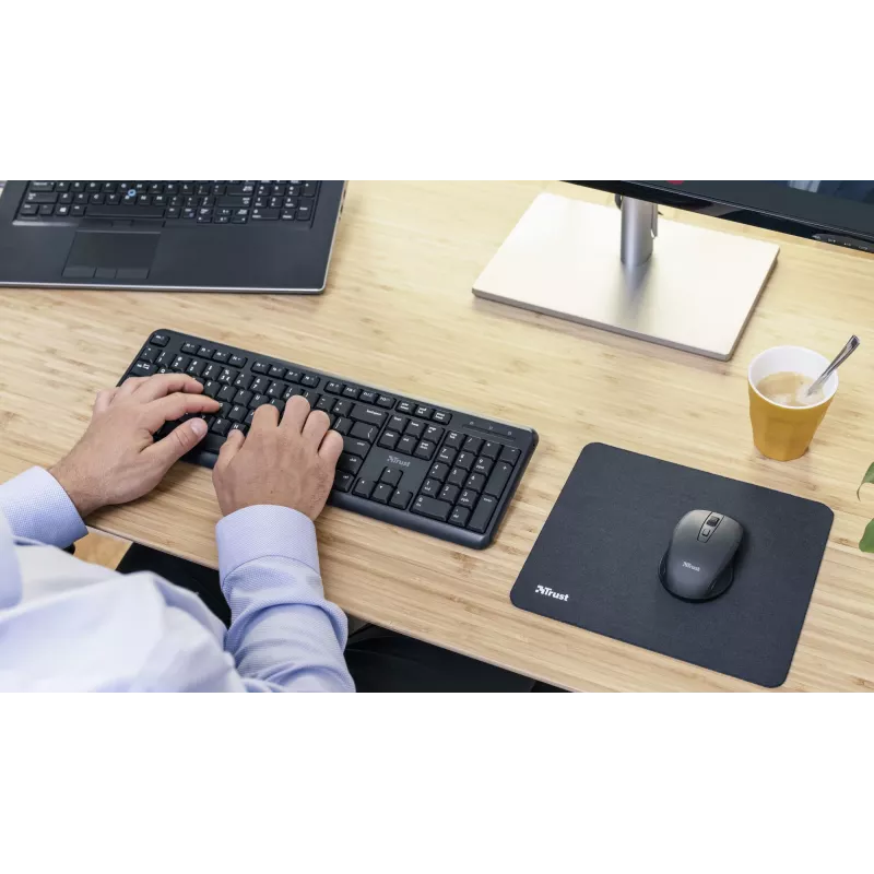 Trust TK-350 Tastatur Office RF Wireless QWERTZ Deutsch Schwarz