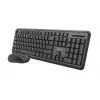 Trust TKM-350 Tastatur Maus inklusive Office RF Wireless QWERTZ Deutsch Schwarz