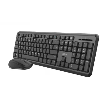 Trust TKM-350 Tastatur Maus inklusive Office RF Wireless QWERTZ Deutsch Schwarz