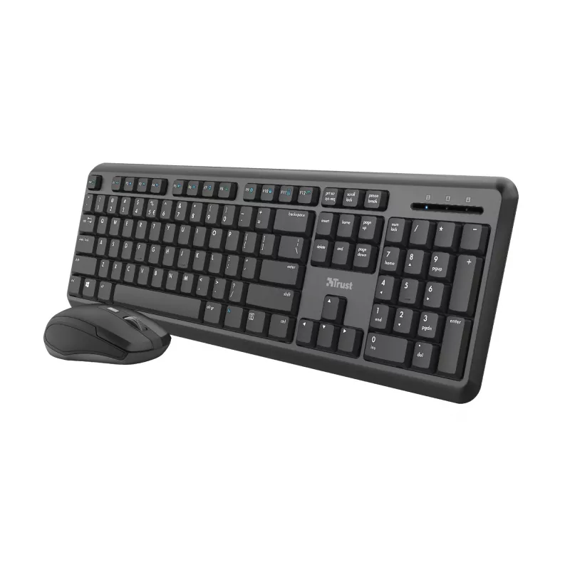 Trust TKM-350 Tastatur Maus inklusive Office RF Wireless QWERTZ Deutsch Schwarz