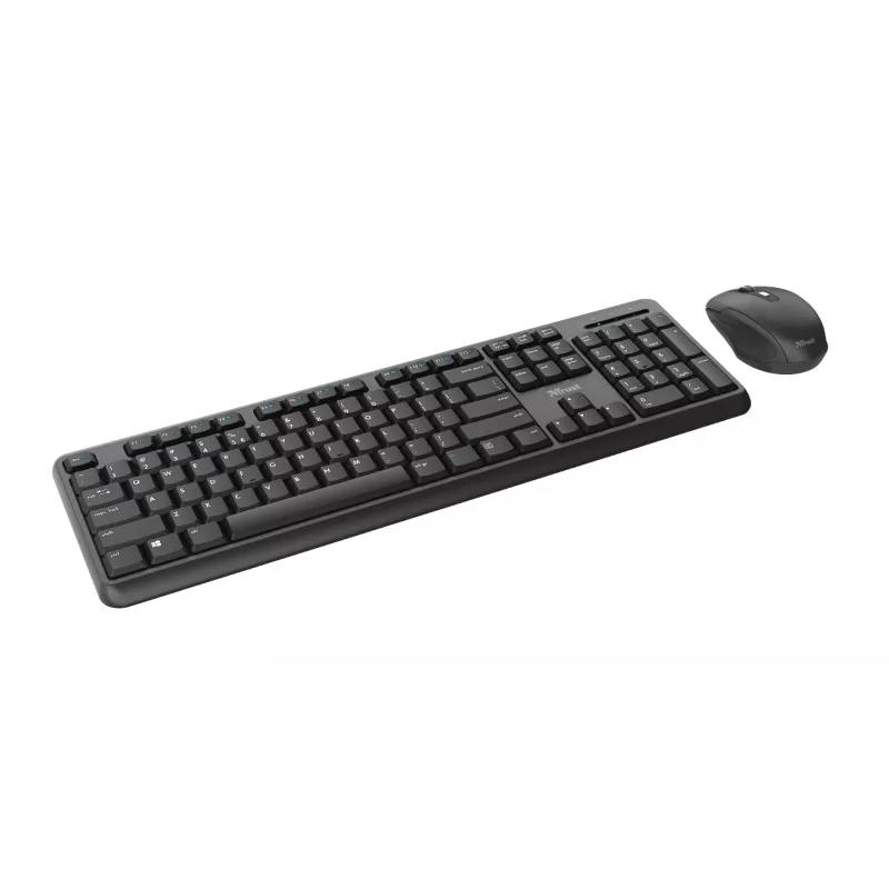 Trust TKM-350 Tastatur Maus inklusive Office RF Wireless QWERTZ Deutsch Schwarz